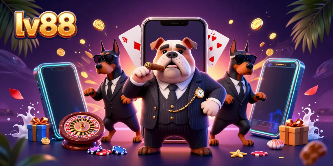 Experience thrilling wins at lv88 with a 3D cartoon mafia boss and dynamic casino elements.